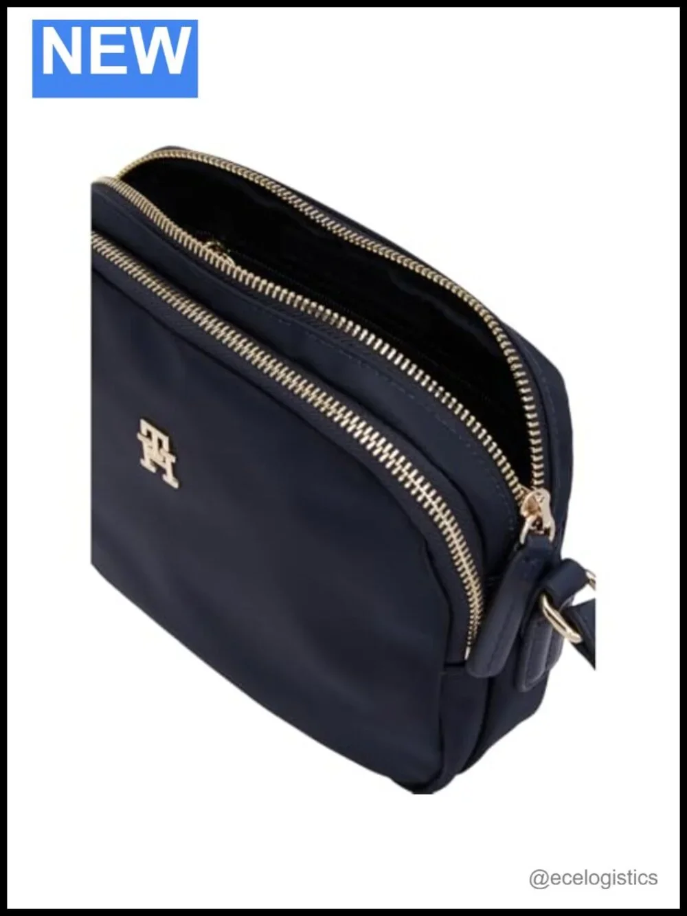 Nylon Crossbody Bag with Adjustable Strap, Poppy Style